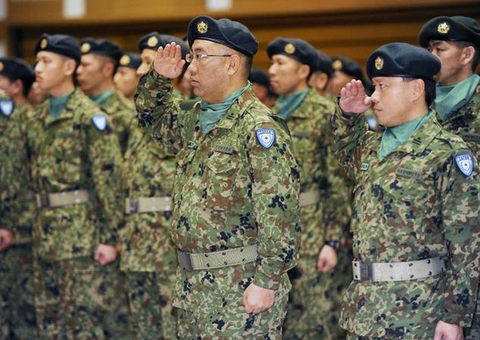 Members of Japans Self Defence Force depart Tokyo in 2010 to join United Nations peacekeeping and reconstruction operations in Haiti