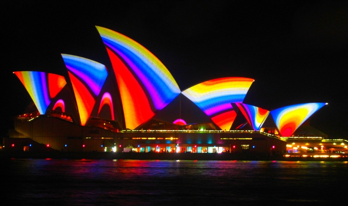 Hàng ngàn du khách đền Úc tham dự lễ hội. Ảnh: Across Oceania