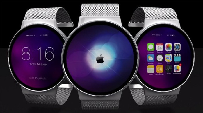 Ý tưởng về chiếc Apple iWatch mặt tròn xuất hiện trước đây. 