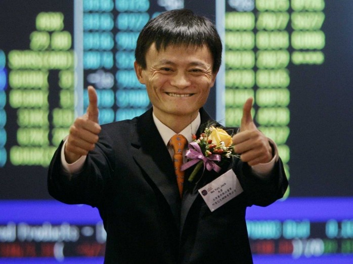 Người sáng lập trang thương mại điện tử Alibaba hiện là người giàu nhất Trung Quốc. Ảnh: AP Người sáng lập trang thương mại điện tử Alibaba hiện là người giàu nhất Trung Quốc. Ảnh: AP