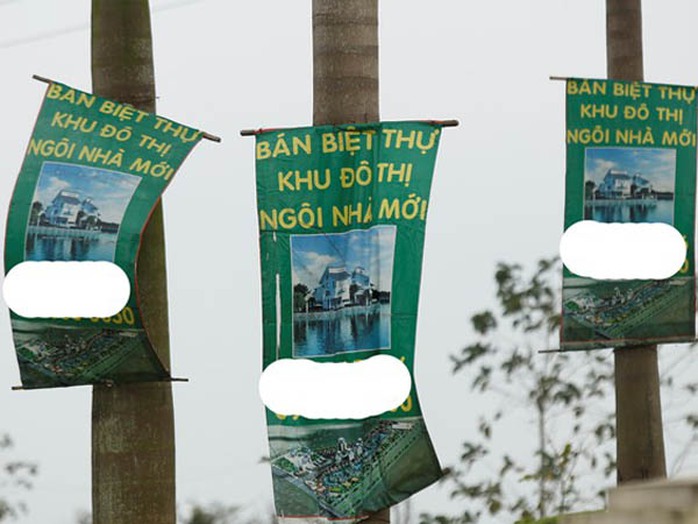 Nhiều biệt thự tại đây được rao bán bằng tờ rơi. Ngoài cổng dự án này xuất hiện những tấm biển quảng cáo có kèm theo số điện thoại. Mức giá phổ biến 2-3 tĩ đồng/căn hoặc 10 triệu đồng/m2. Nhiều biệt thự tại đây được rao bán bằng tờ rơi. Ngoài cổng dự án này xuất hiện những tấm biển quảng cáo có kèm theo số điện thoại. Mức giá phổ biến 2-3 tĩ đồng/căn hoặc 10 triệu đồng/m2.