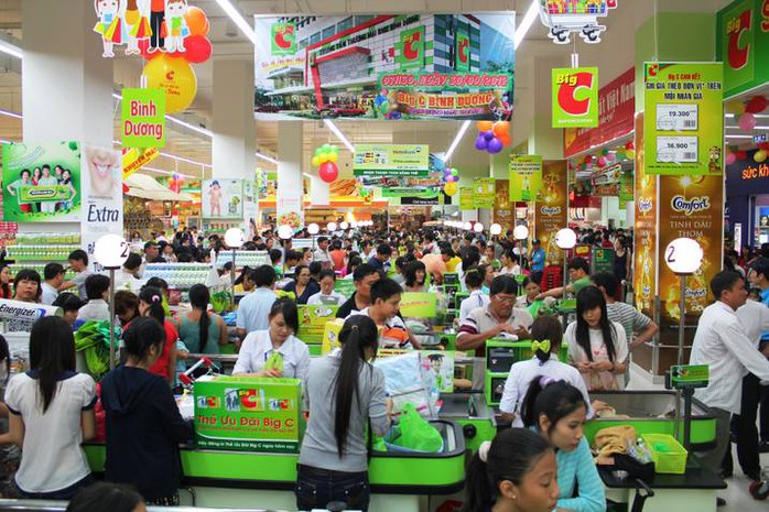 Mua sắm ở siêu thị Big C Hà Nội (Ảnh minh họa).
