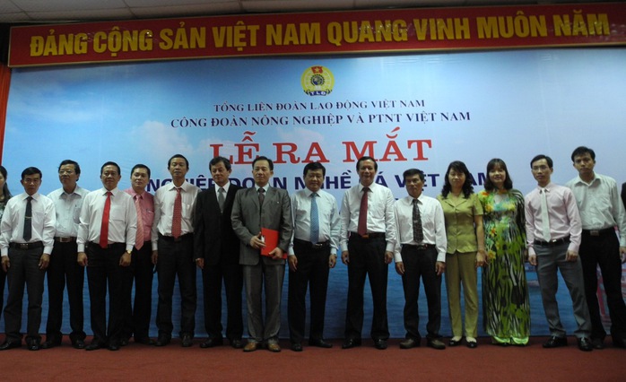 Ban chấp hành Nghiệp đoàn nghề cá Việt Nam ra mắt                ẢNH: VĂN DUẨN