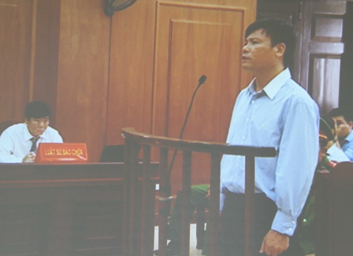 Ông Trương Duy Nhất tại phiên tòa