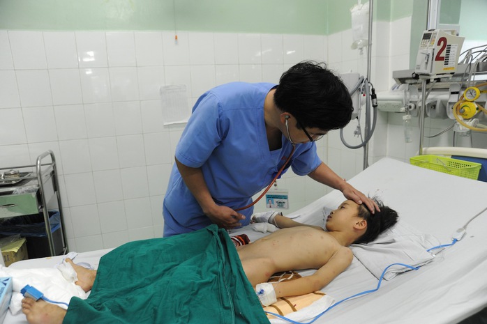 Bệnh nhi Sang đã hồi phục tốt tại Bệnh viện Phụ sản Nhi Đà Nẵng