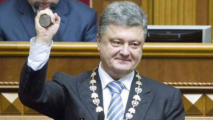 Tân Tổng thống Ukraine Petro Poroshenko đã cam kết chấm dứt cuộc chiến tại khu vực miền Đông. Ảnh: Reuters