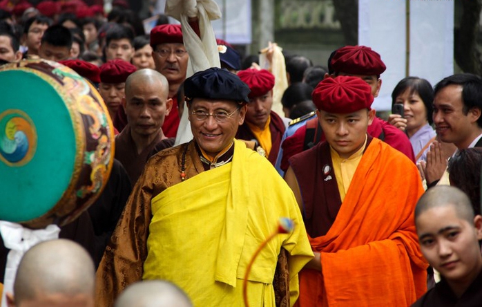 Đức Pháp vương Gyalwang Drukpa được dân chúng nhiều quốc gia kính ngưỡng là hiện thân của Đức Phật Quan âm