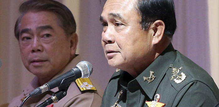 Tướng Prayuth Chan-ocha – ngày 30-5 tuyên bố cuộc bầu cử nước này sẽ hoãn lại ít nhất 15 tháng 