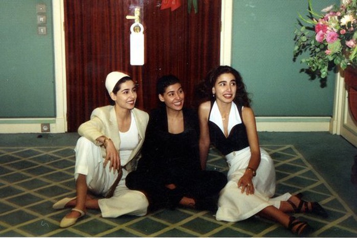 Các công chúa Sahar, Maha và Hala (từ trái qua phải). Ảnh: Sunday Times