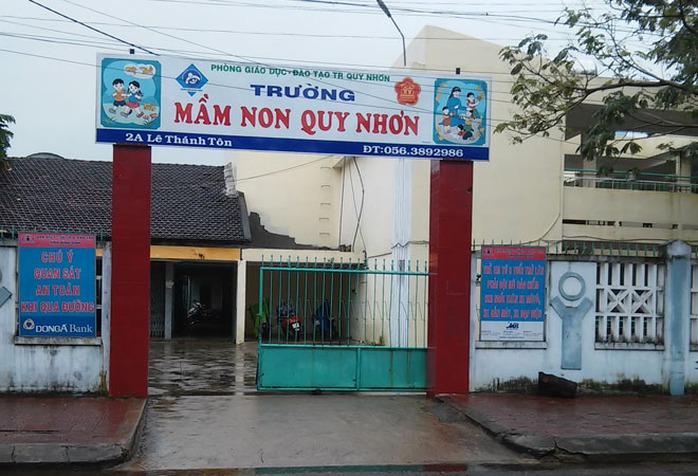 Trường Mầm non Quy Nhơn (TP Quy Nhơn, tỉnh Bình Định).