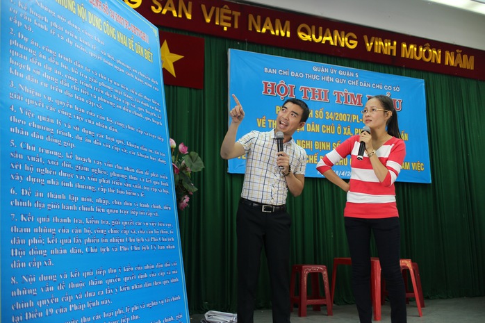 Các đội tranh tài tại hội thi