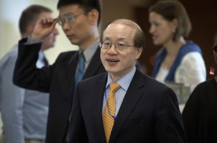 Phái viên Trung Quốc tại Liên Hiệp Quốc Liu Jieyi. Ảnh: Reuters