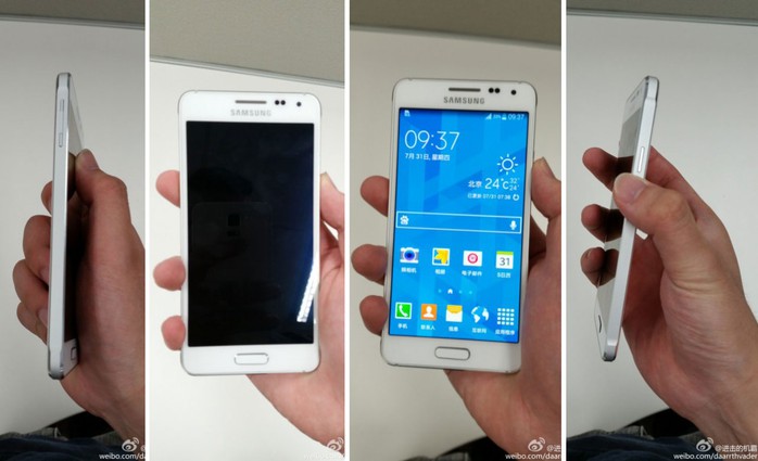 Hình ảnh đầu tiên của Galaxy Alpha, mẫu smartphone đầu tiên của Samsung sử dụng vỏ kim loại vừa rò rỉ.