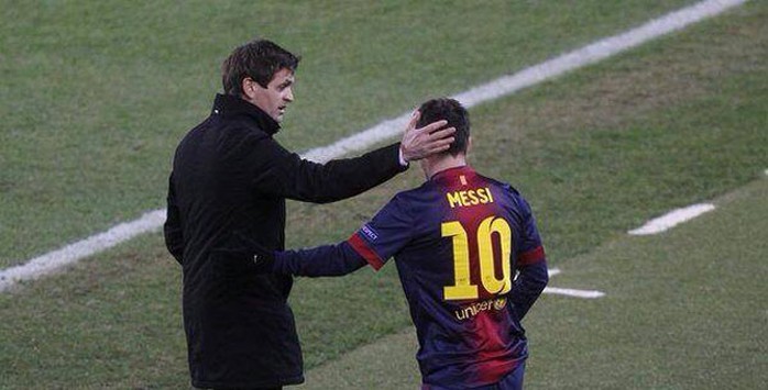 Messi và thầy Vilanova