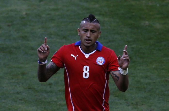 Vidal cũng cầu thủ quan trọng của Chile ở World Cup 2014