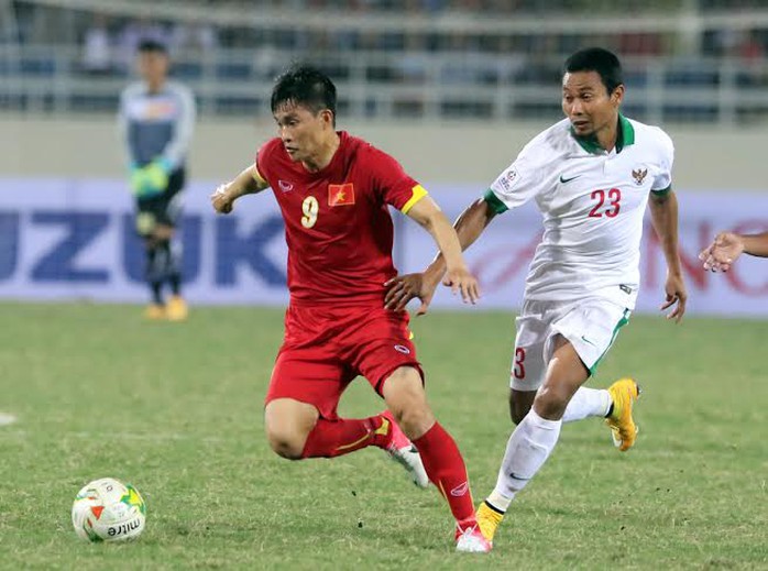 Công Vinh, người đã ghi bàn nâng tỉ số lên 2-1 cho Việt Nam trước Indonesia