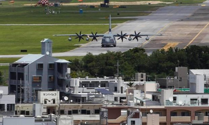 Căn cứ không quân Mỹ ở Okinawa. Ảnh: AP