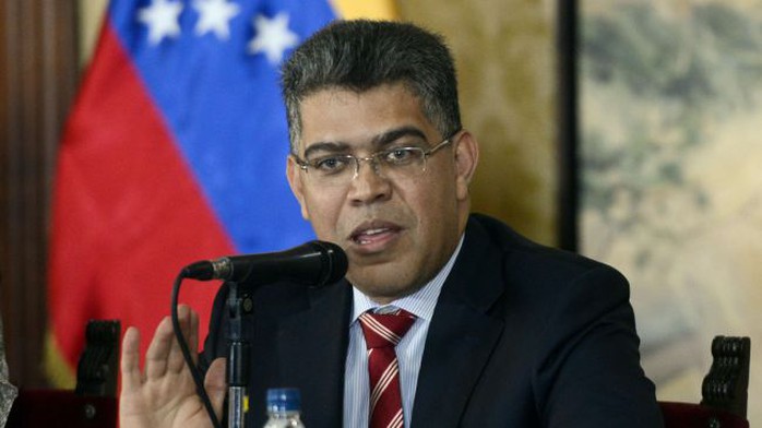 Ngoại trưởng Venezuela Elias Jaua. Ảnh: Guyana Times