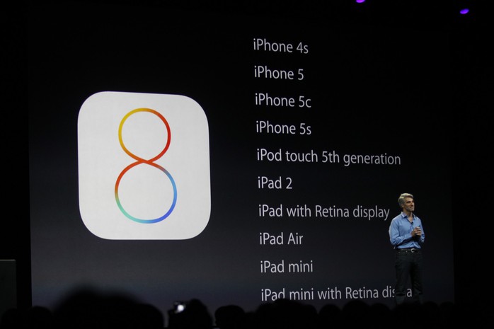 Danh sách các thiết bị Apple có thể nâng cấp lên bản iOS 8.