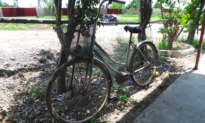 Chiếc xe đạp của nạn nhân.