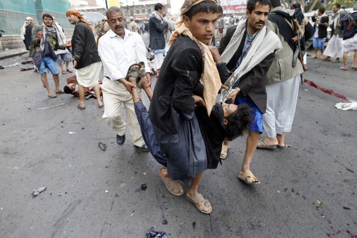 Một người bị thương trong vụ đánh bom tự sát ở Sanaa hôm 9-10