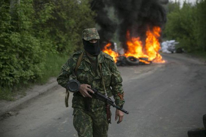 Căng thẳng leo thang ở miền Đông Ukraine. Ảnh: Reuters