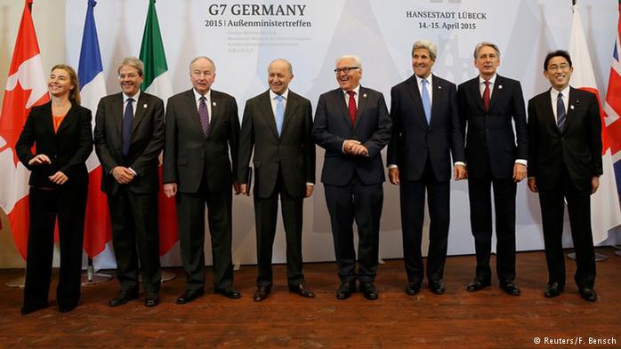 Hội nghị ngoại trưởng nhóm 7 nước công nghiệp hàng đầu thế giới (G-7) được tổ chức tại TP Luebeck, miền Bắc nước Đức. Ảnh: Reuters