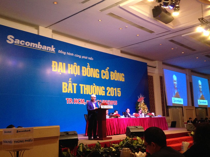 Đai hội cổ đông bất thường của Sacombank diễn ra sáng 11-7