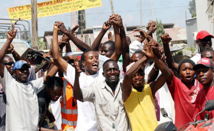 Một cuộc biểu tình chống đồng tính tại Kenya. Ảnh tư liệu allAfrica.com
