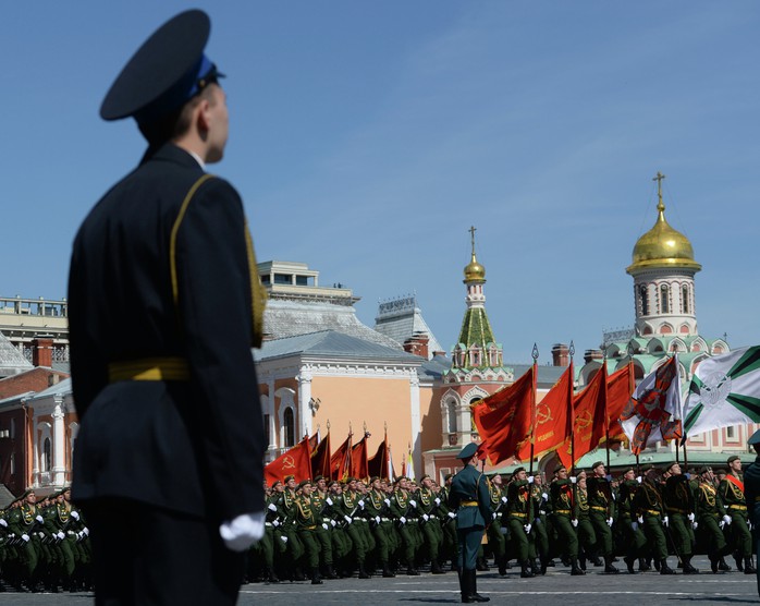 Final rehearsal of military parade to mark 70th anniversary of Victory in 1941-1945 Great Patriotic War