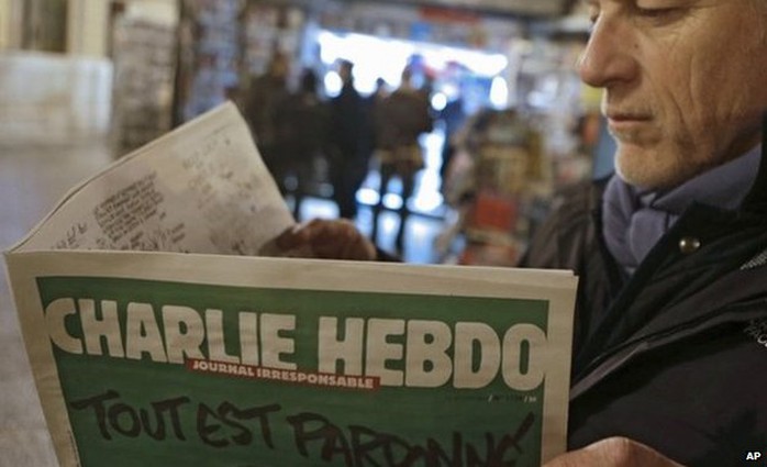 5 triệu số báo của Charlie Hebdo sẽ được phát hành thay vì 3 triệu bản như dự định. Ảnh: AP