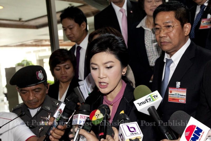 Bà Yingluck có thể đối mặt án tù 10 năm nếu bị kết tội. Ảnh: Bangkok Post