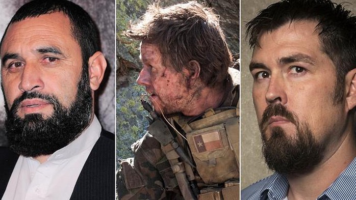 Mohammad Gulab (trái) và lính SEAL Marcus Luttrell (phải). Ảnh: News.com.au