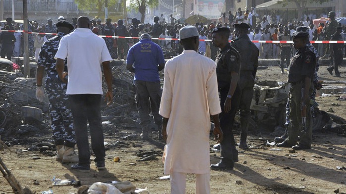 Một vụ đánh bom nhà thờ ở Nigeria ngày 28-11-2014. Ảnh: Reuters