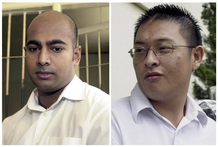 Myuran Sukumaran (trai và Andrew Chan sắp bị Indonesia tử hính. Ảnh: AAP