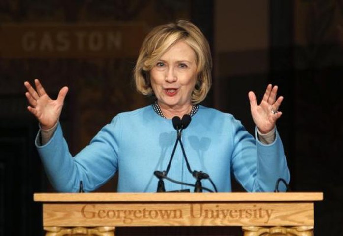 Cựu Ngoại trưởng Mỹ Hillary Clinton. Ảnh: Reuters