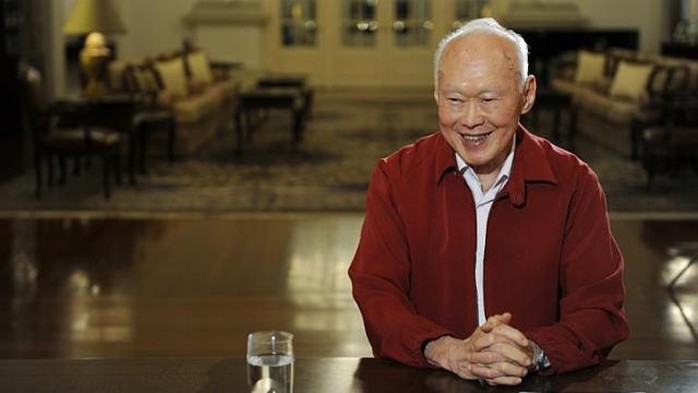Cựu Thủ tướng Singapore Lý Quang Diệu. Ảnh: Straits Times