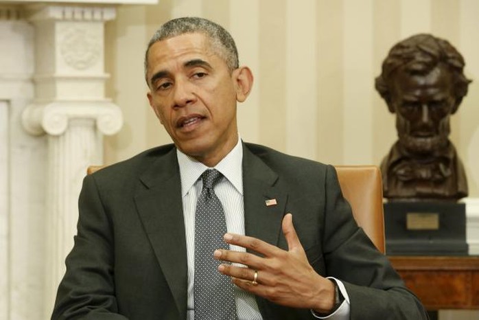Tổng thống Barack Obama cho phép Quốc hội có thể xem xét về thỏa thuận hạt nhân toàn diện với Iran. Ảnh: Reuters