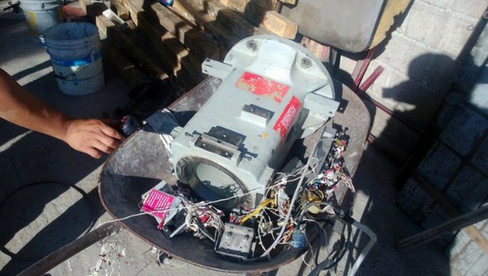 Vật liệu phóng xạ cobalt-60 bị đánh cắp ở bang Hidalgo - Mexico năm 2013. Ảnh: Tân Hoa Xã