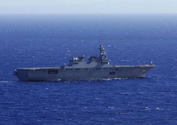 Một tàu hải quân Nhật Bản tập trận ở Honolulu, Hawaii năm 2014. Ảnh: Reuters