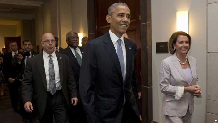 Chuyến đi của ông Obama tới Điện Capitol để hoán tất TPP đã không thành công. Ảnh: AP