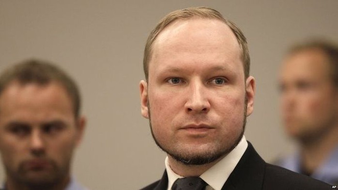 Anders Behring Breivik. Ảnh: AP