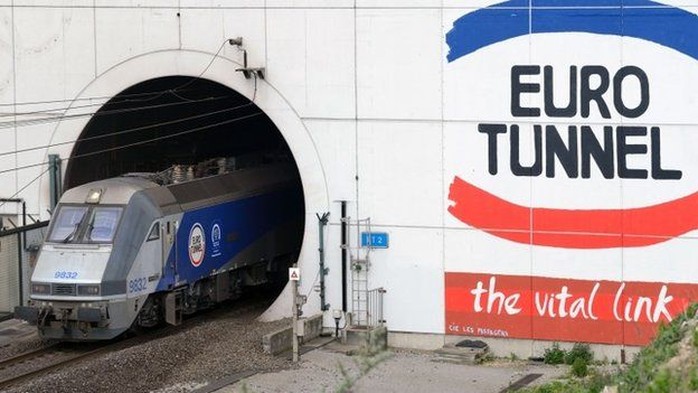 Đường hầm eo biển Manche do Công ty Eurotunnel quản lý. Ảnh: BBC