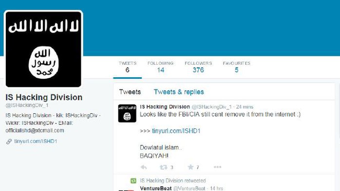 IS đưa bản danh sách lên mạng xã hội Twitter. Ảnh: Daily Telegraph