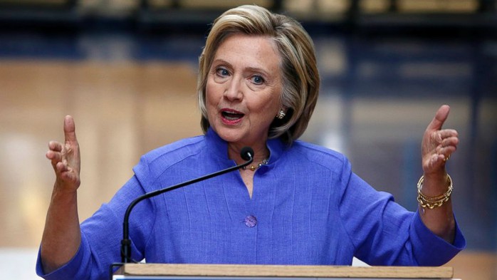 Cựu Ngoại trưởng Mỹ Hillary Clinton. Ảnh: AP