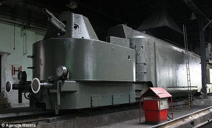 Found: The Nazi gold train found in the mountains is an armoured train which looks similar to the one pictured