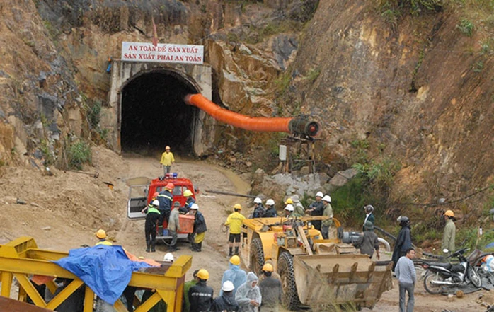 Đường hầm nơi xảy ra sự cố khiến 12 công nhân mắc kẹt bên trong