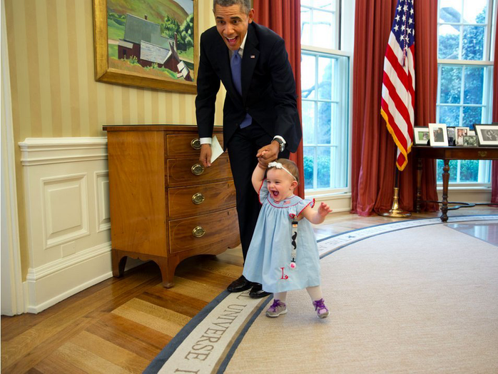 Obama Oval Office Toddler