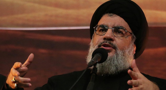 Thủ lĩnh phong trào Hezbollah Hassan Nasrallah . Ảnh: AP
