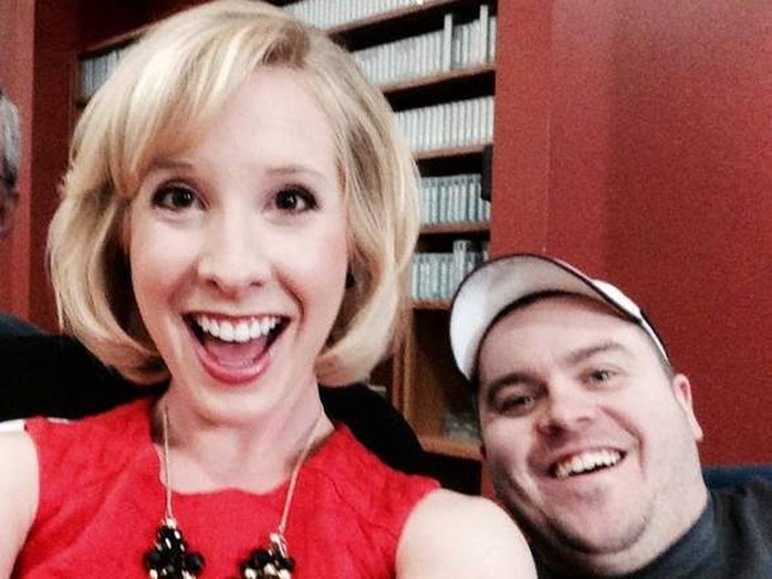 Phóng viên Alison Parker (trái) và người quay phim Adam Ward. Ảnh: Sky News